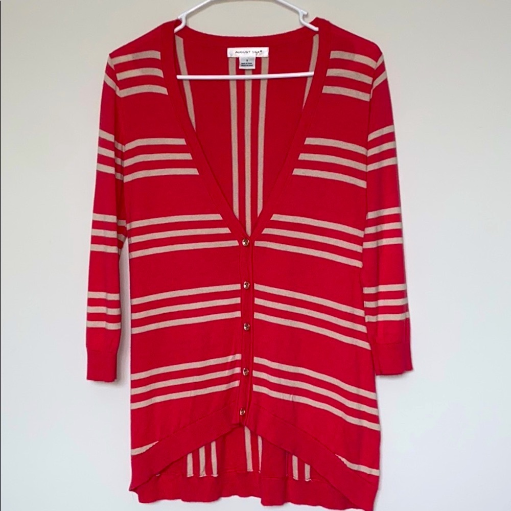 Hi-low cardigan
